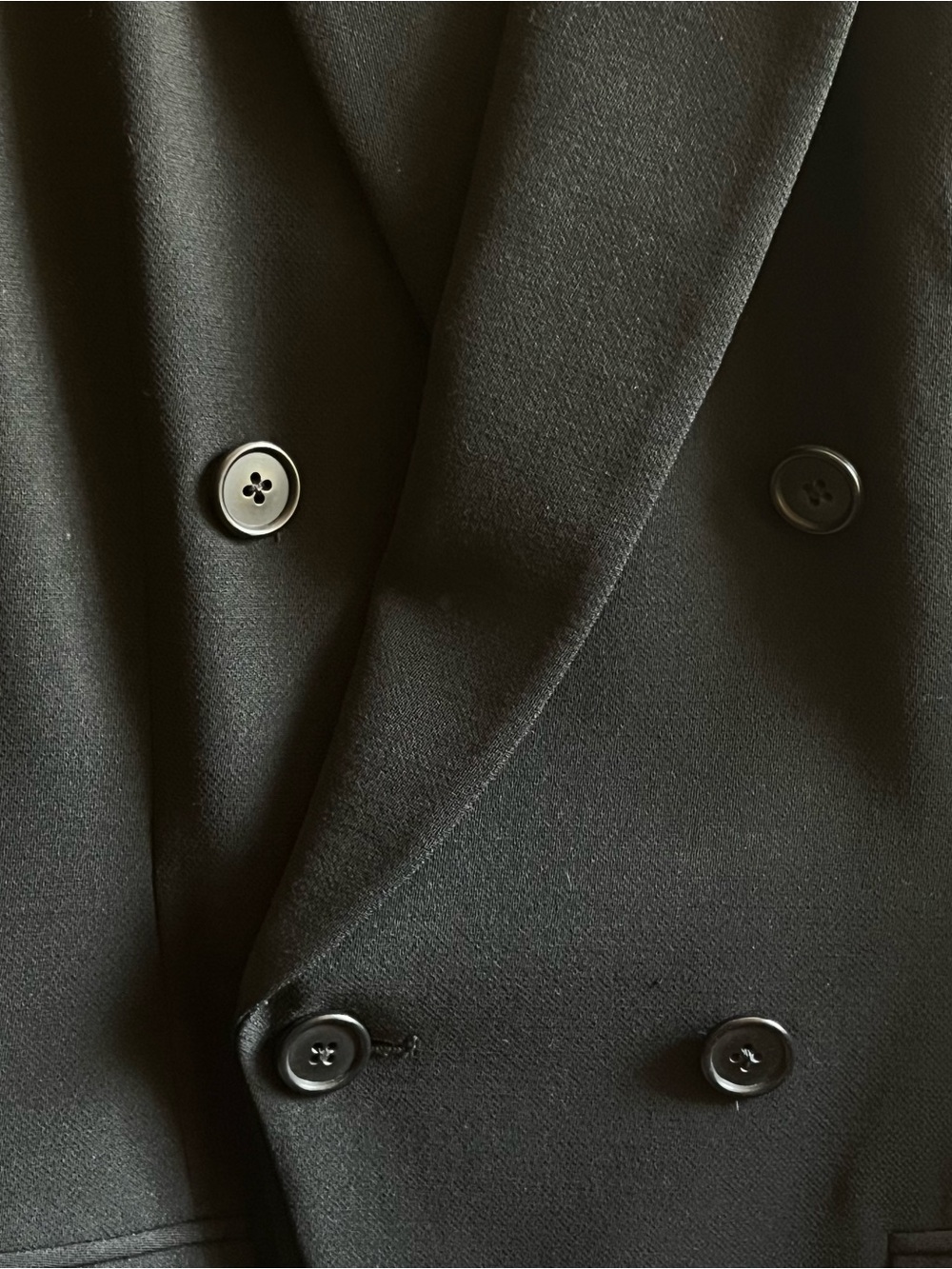 DKNY Donna Karan Black Wool Double-Breasted Blazer – Size 6 - Picture 2 of 9